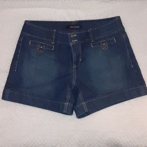 White House Black Market denim shorts.  Size 0